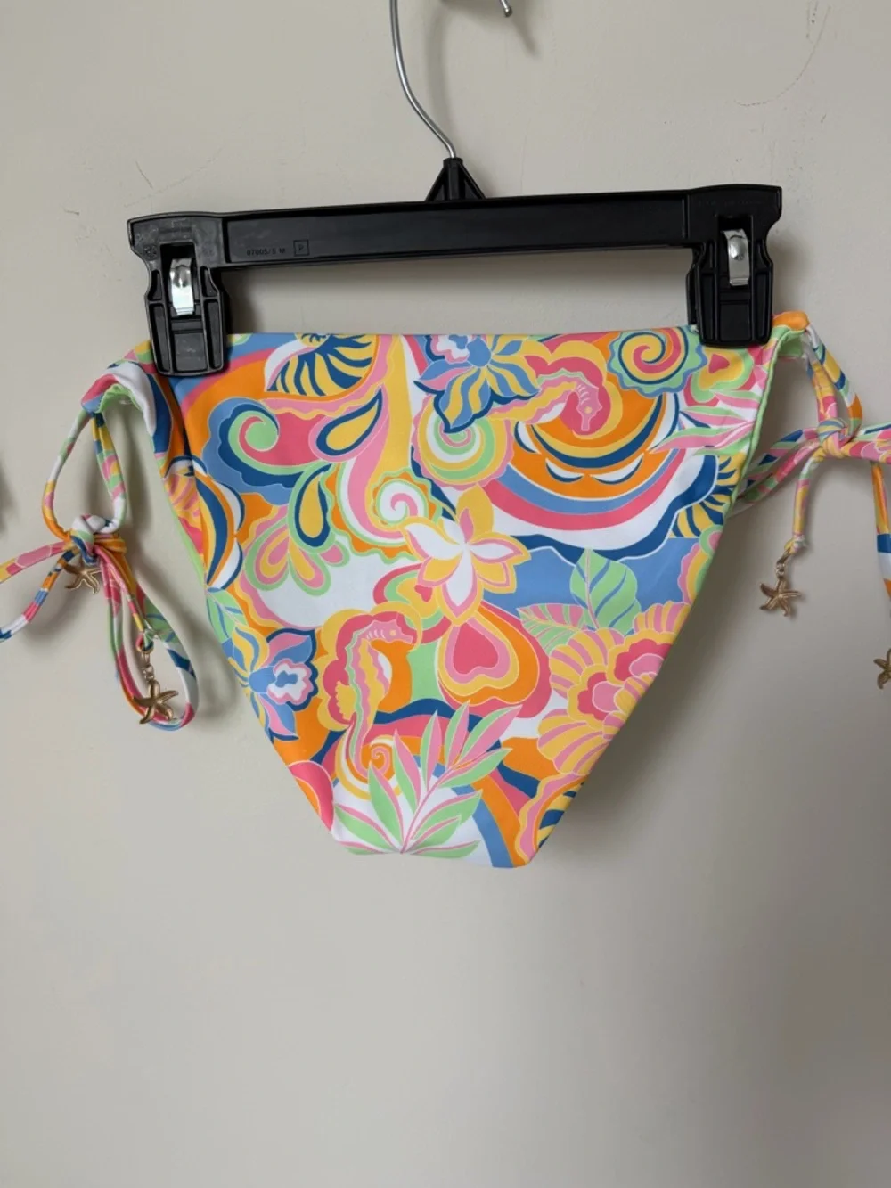 Seahorse Colorful Reversible Bikini Set with starfish charms